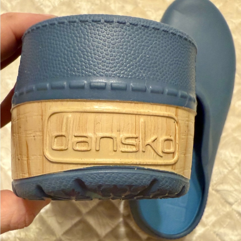 Dansko Blue Kane Eva Clogs with Natural Sole Size 42 - Picture 9 of 10